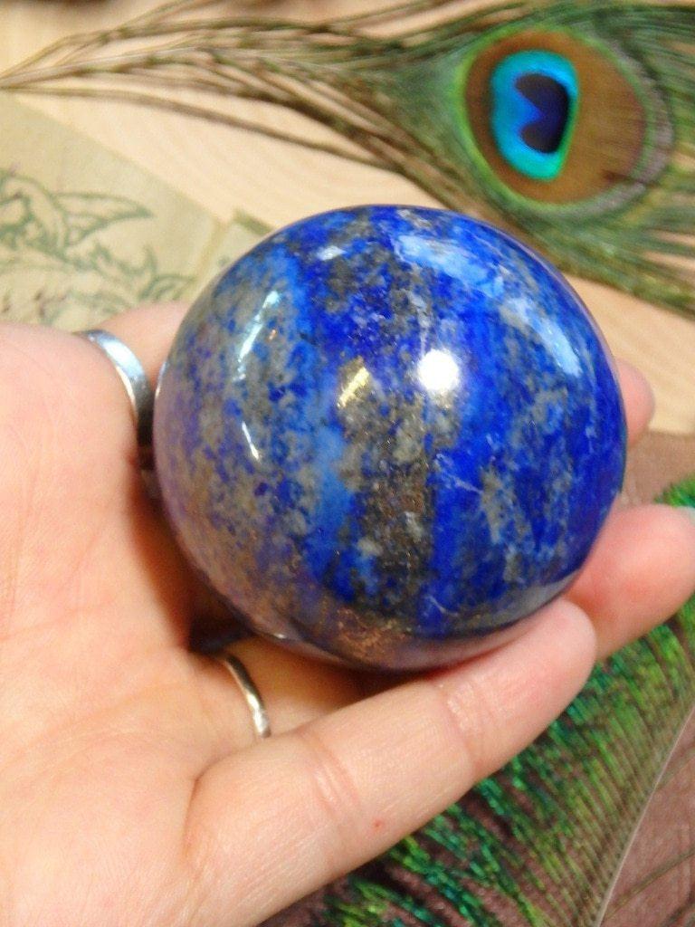 Celestial Blue Lapis Lazuli Gemstone Sphere 1 - Earth Family Crystals