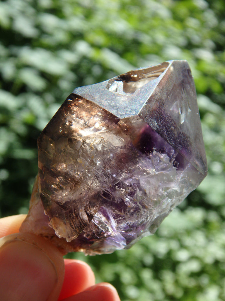 Rare Ancient Moving Water Bubble (Enhydro) Brandberg Amethyst With Deep Caves From Namibia - Earth Family Crystals