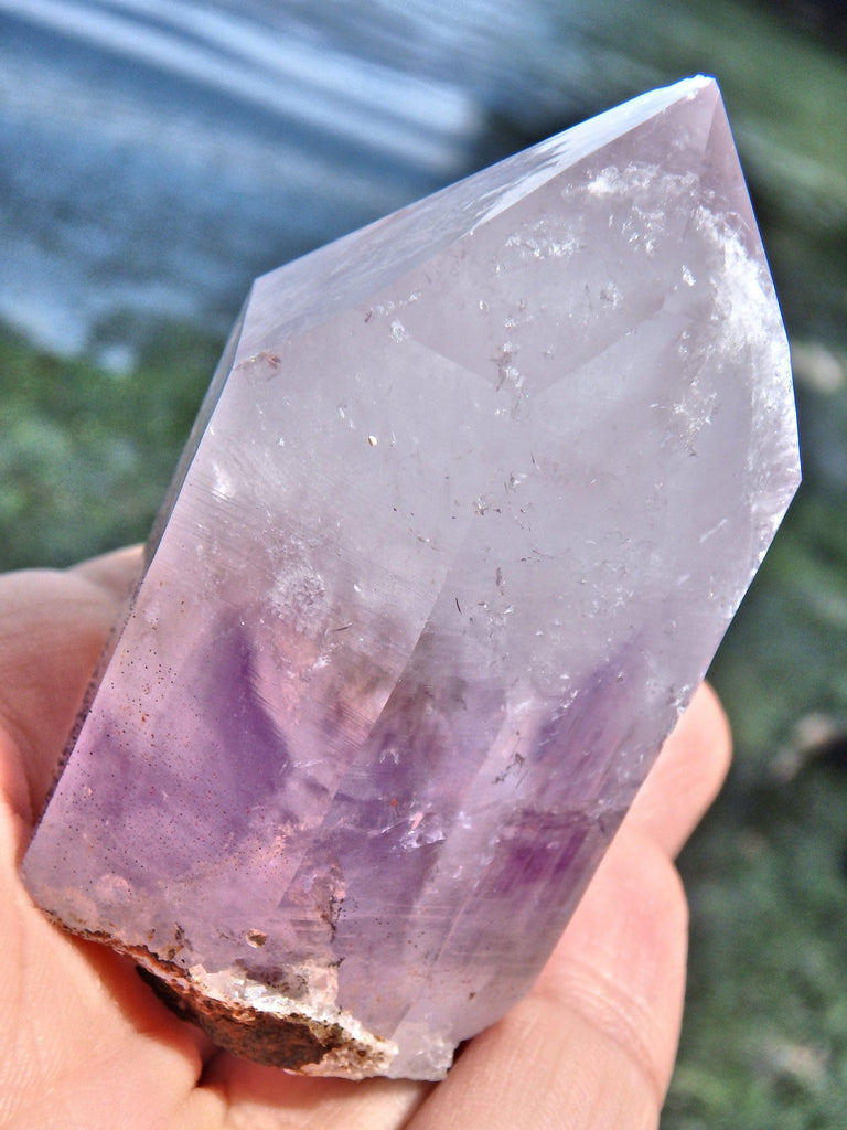 Chunky Lavender Purple Brandberg Amethyst Point From Namibia - Earth Family Crystals