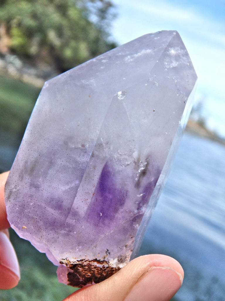 Chunky Lavender Purple Brandberg Amethyst Point From Namibia - Earth Family Crystals