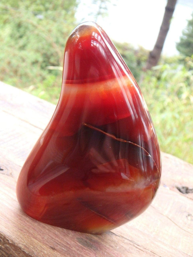 Cool Fire Red Flame Carnelian Display Specimen - Earth Family Crystals