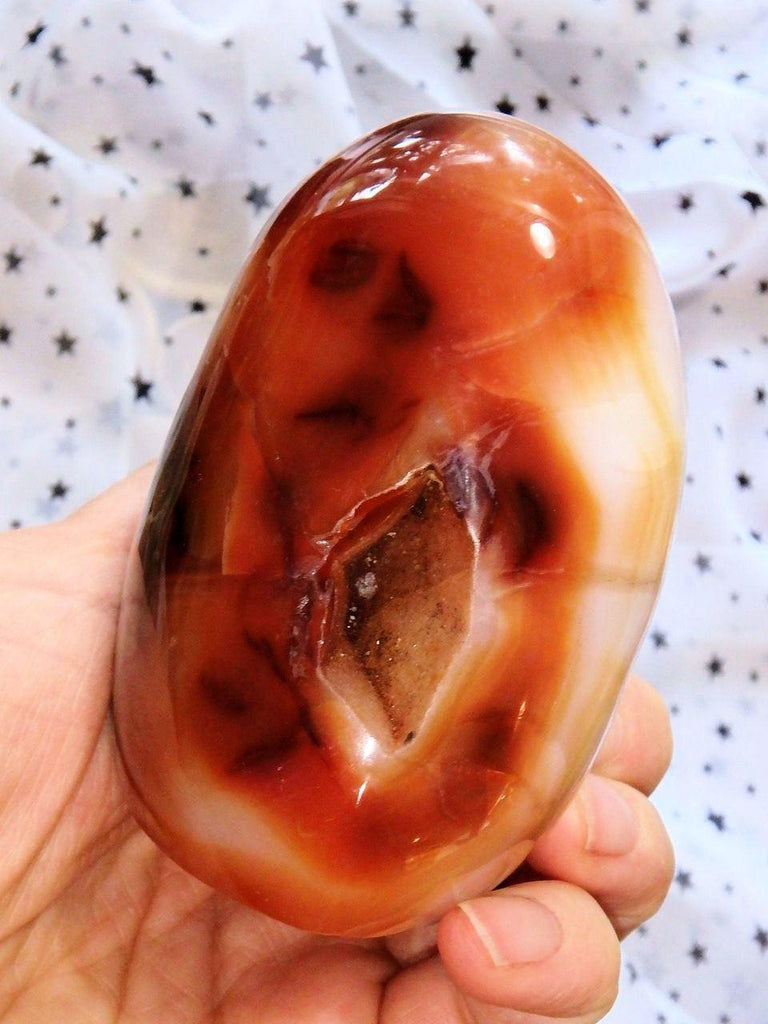 Display Carnelian Standing Specimen With Cave - Earth Family Crystals