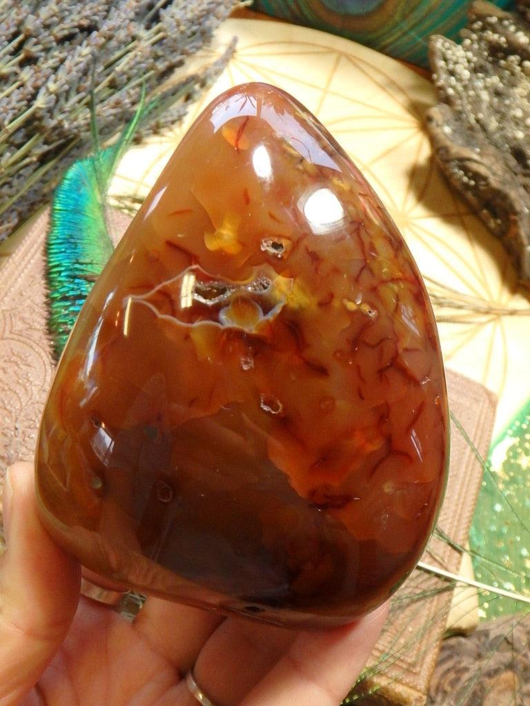 Vibrant Carnelian Self Standing Specimen 1 - Earth Family Crystals