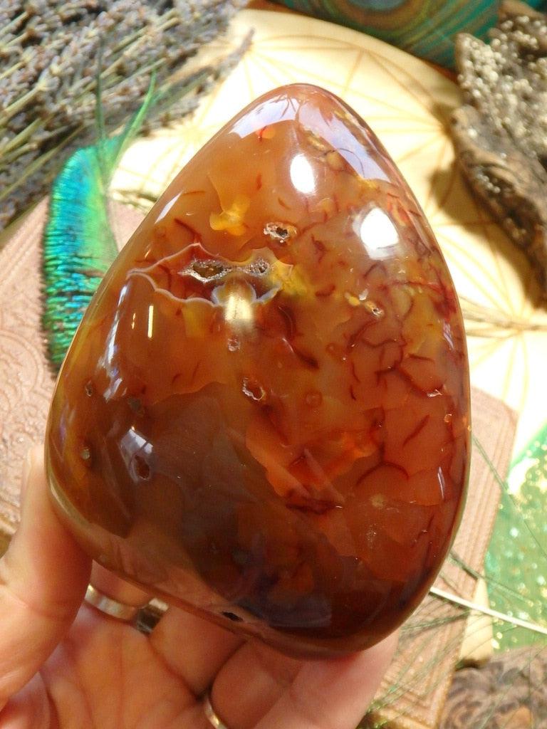 Vibrant Carnelian Self Standing Specimen 1 - Earth Family Crystals