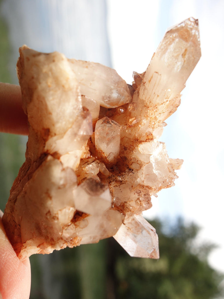 Brilliant Cathedral Quartz Points Orange River Cluster - Earth Family Crystals