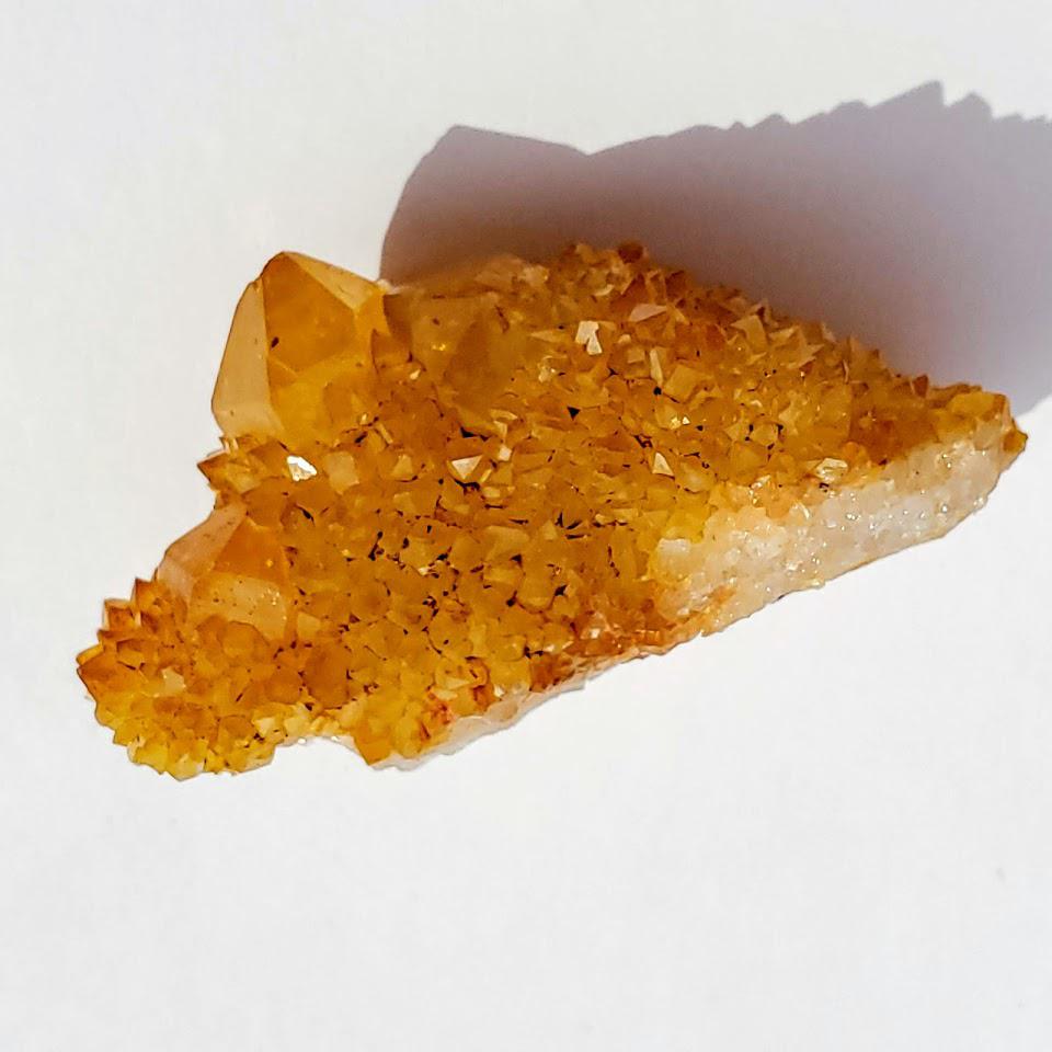 Sparkly Twin Point Golden Citrine Spirit Quartz Natural Cluster from S.Africa - Earth Family Crystals