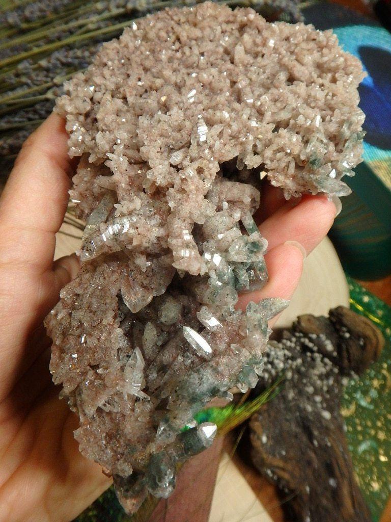 Amazing Himalayan Green Chlorite Quartz Cluster - Earth Family Crystals