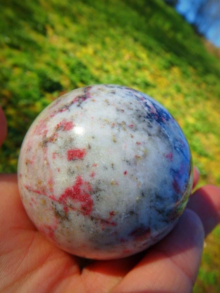 Gorgeous Cinabrite Gemstone Sphere~ Stone of Fire Energy! - Earth Family Crystals