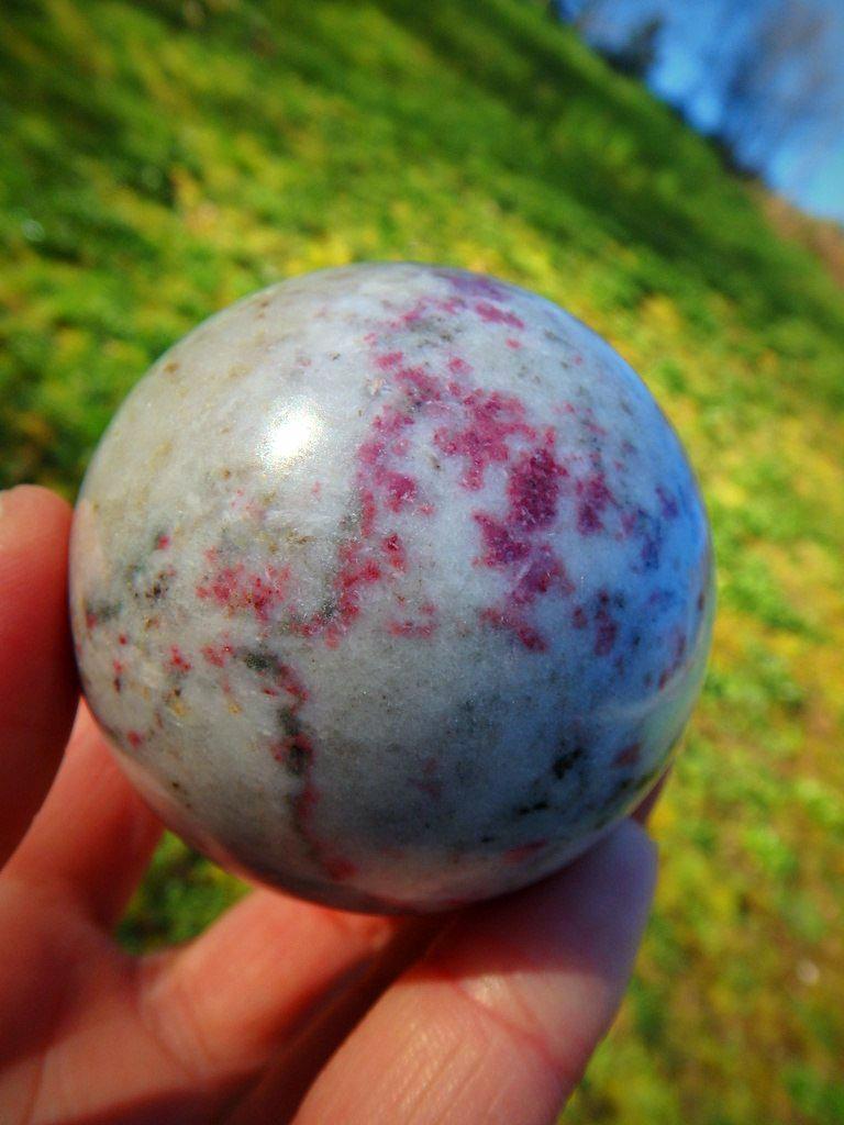 Gorgeous Cinabrite Gemstone Sphere~ Stone of Fire Energy! - Earth Family Crystals