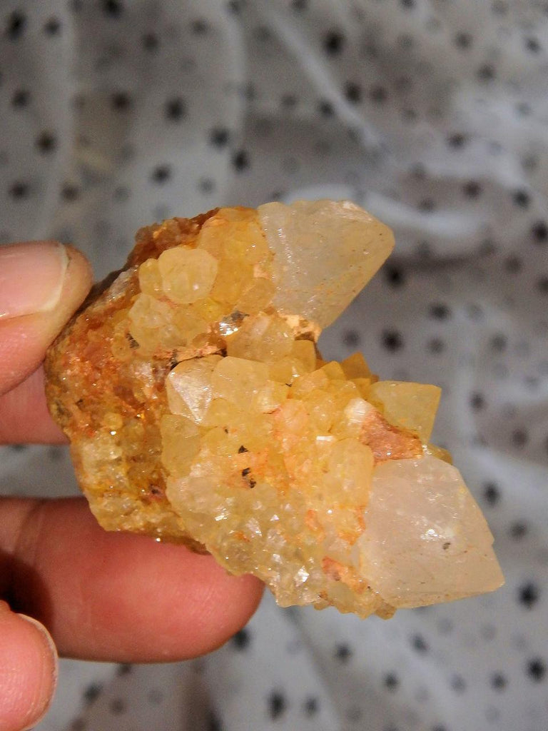 Natural Deep Orange Citrine Spirit Quartz Cluster - Earth Family Crystals