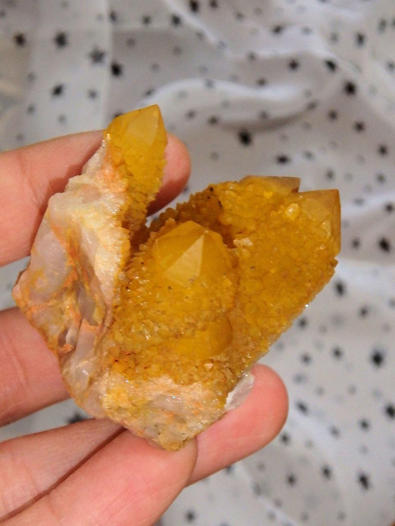 Uplifting Golden Citrine Spirit Quartz Point - Earth Family Crystals