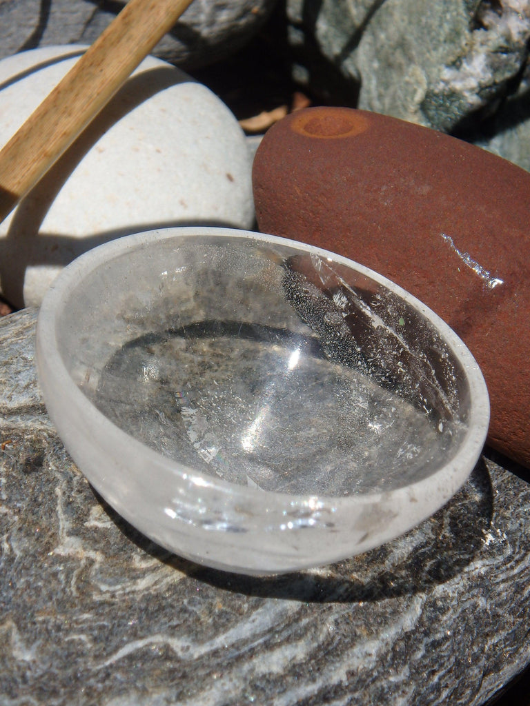 Clear Quartz Bowl Carving 2 - Earth Family Crystals