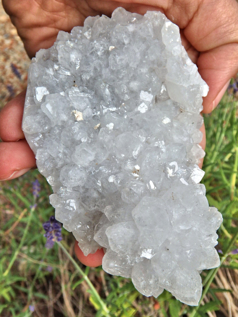 Brilliant Sparkle Clear Quartz Stalactite Cluster From India - Earth Family Crystals