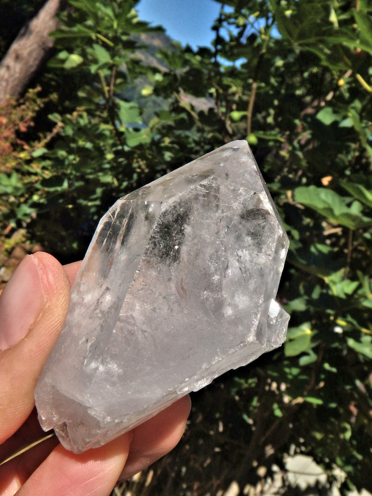 Double Terminated & Self Healing Arkansas Clear Quartz Point - Earth Family Crystals