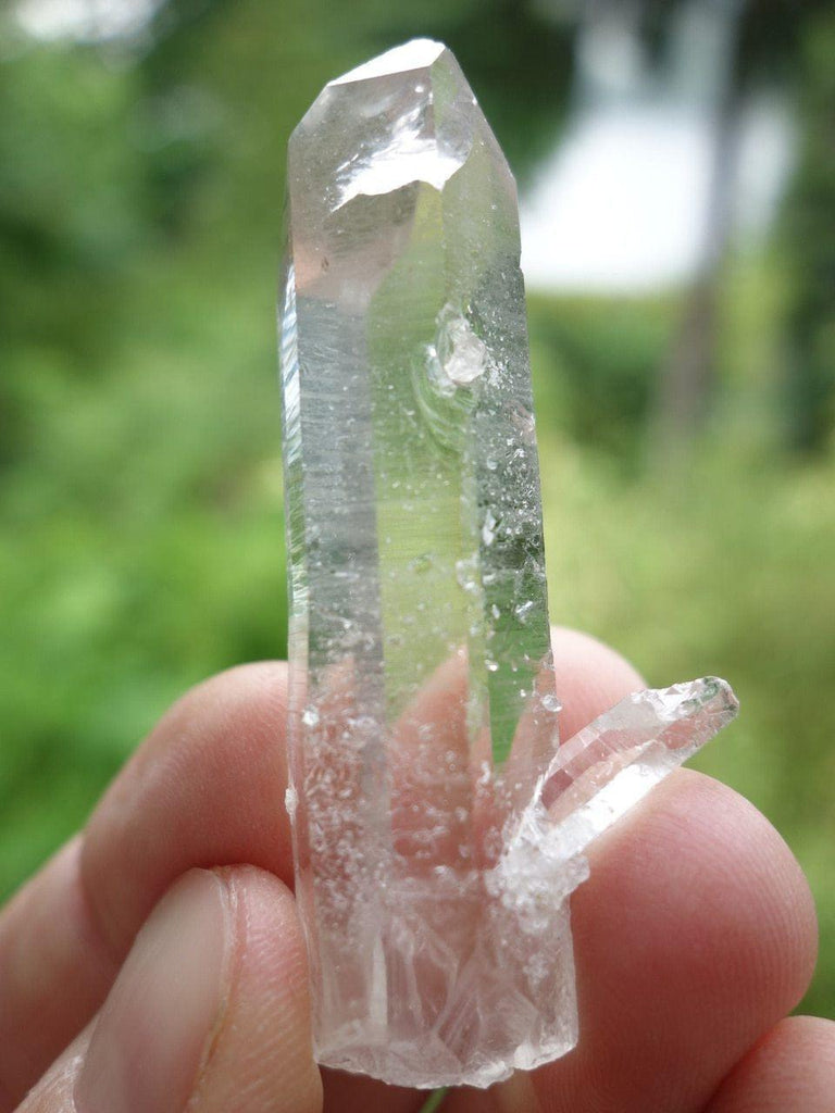 Arkansas Clear Quartz & Baby Endless Love Point - Earth Family Crystals