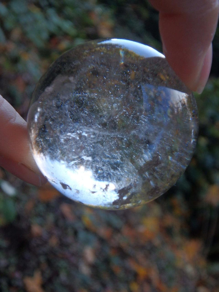 Fabulous Clear Quartz Optical Sphere Carving - Earth Family Crystals
