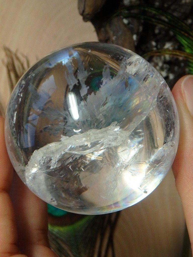 Brilliant Clear Quartz Gemstone Sphere - Earth Family Crystals
