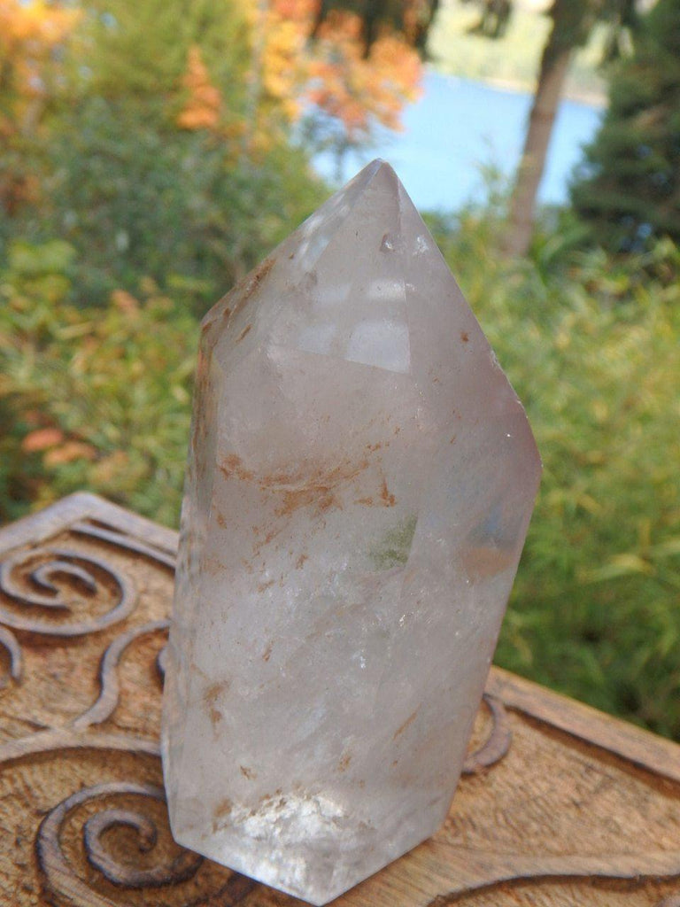 Clear Quartz Generator With Light Lithium Inclusions From Brazil - Earth Family Crystals