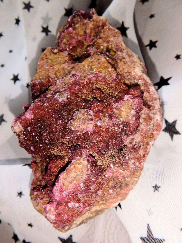 Deep Pink Cobaltine Calcite Druzy Specimen - Earth Family Crystals