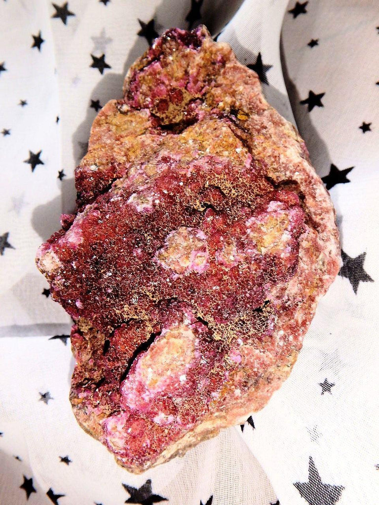 Deep Pink Cobaltine Calcite Druzy Specimen - Earth Family Crystals