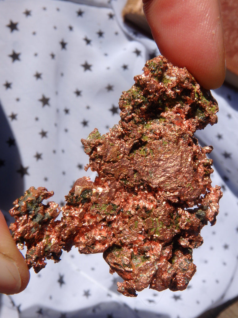 Natural Shiny Copper Hand Held Specimen From Michigan, USA - Earth Family Crystals