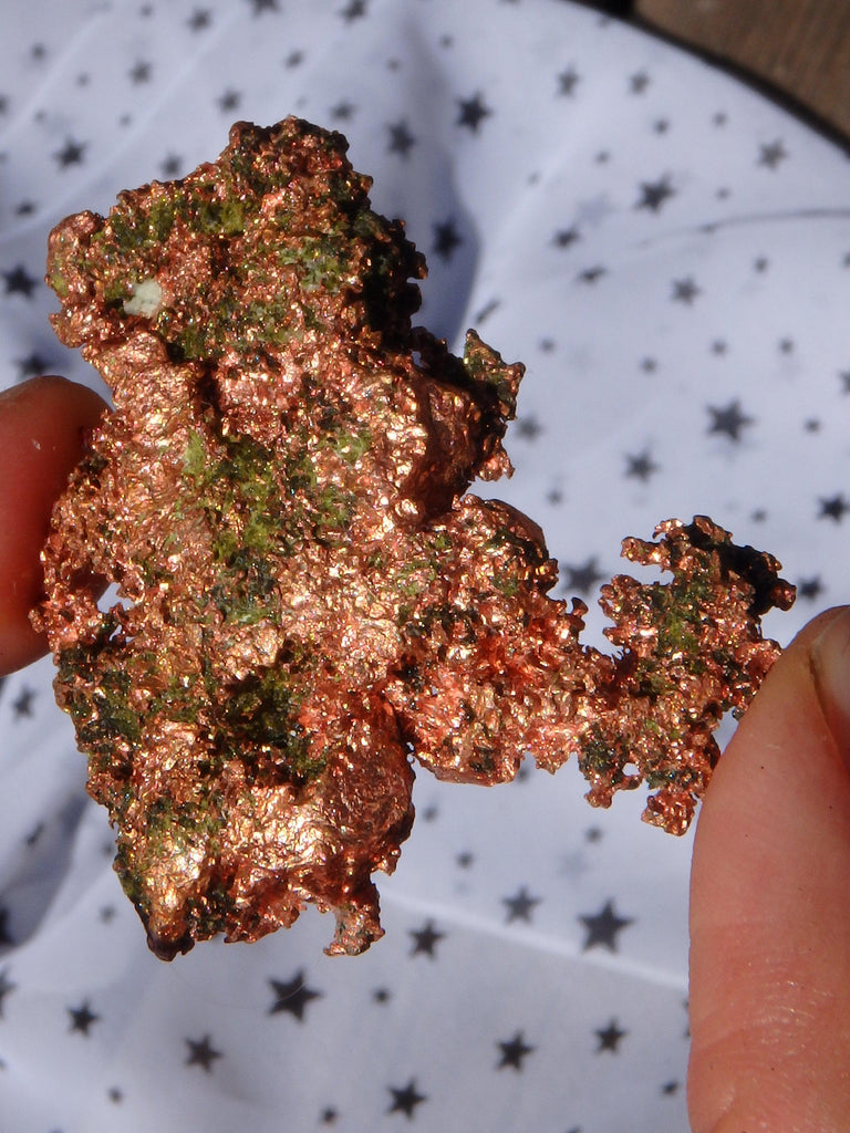 Natural Shiny Copper Hand Held Specimen From Michigan, USA - Earth Family Crystals