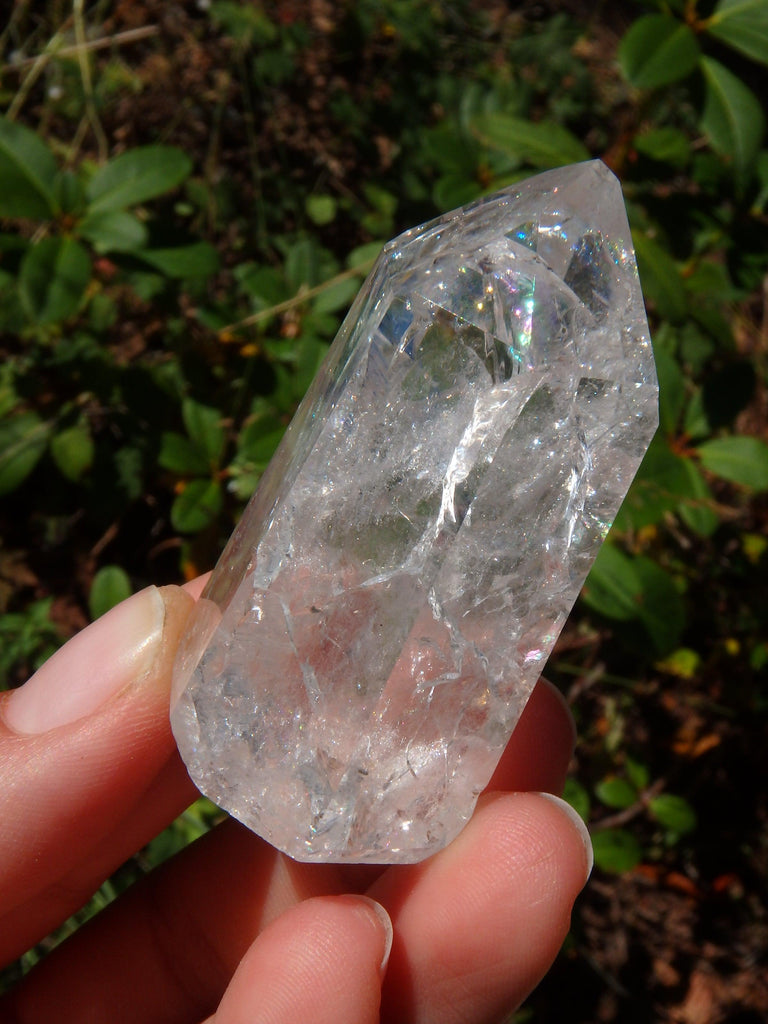 Rainbow Crackle Quartz Polished Specimen From Brazil (Reduced) - Earth Family Crystals
