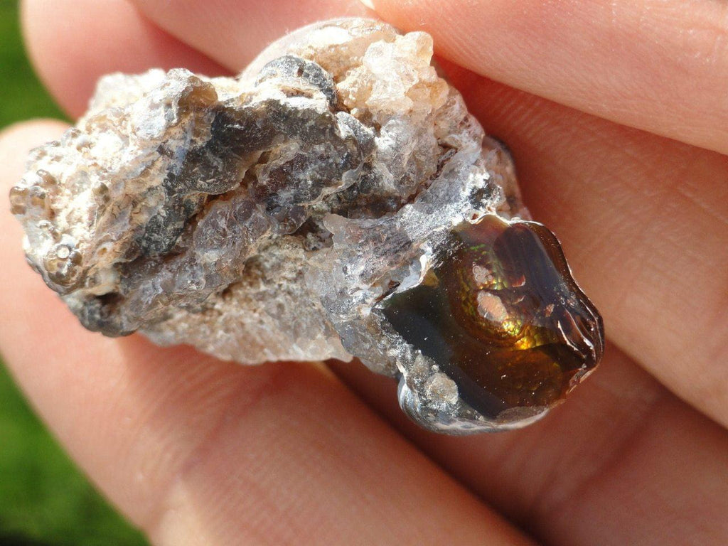 Mexican FIRE AGATE In Matrix - Earth Family Crystals