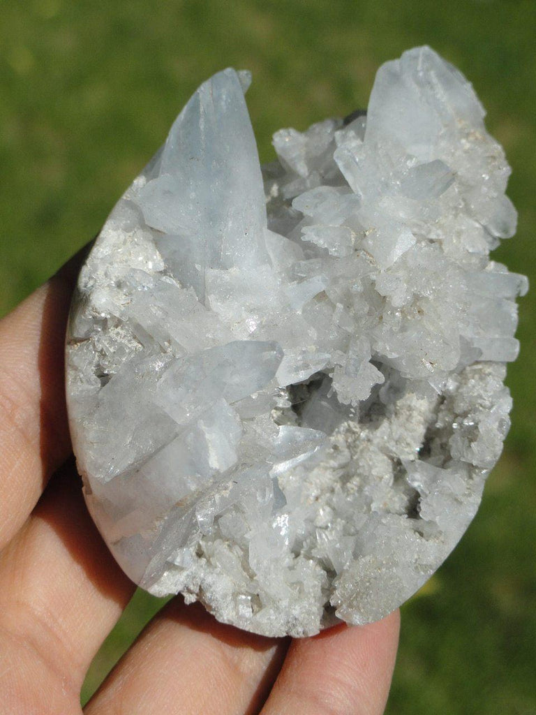 CELESTITE Spikey Partial Egg~ Stone of The Angelic Domain - Earth Family Crystals