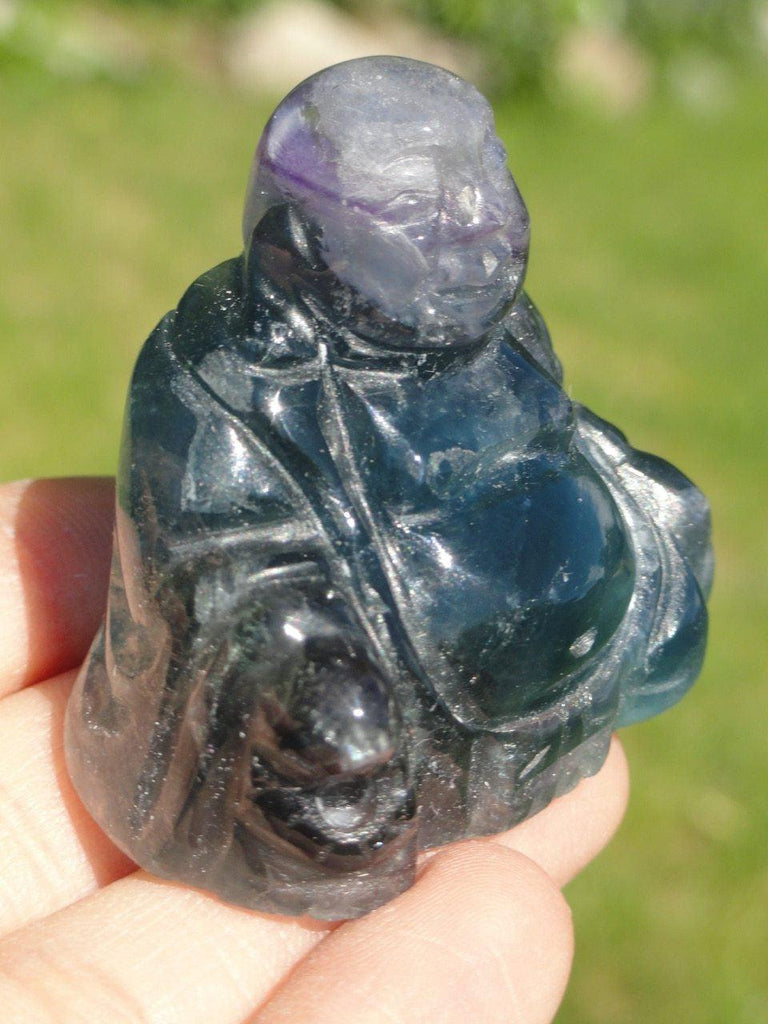 FLUORITE BUDDHA~ Stone of Mental Enhancement & Clarity - Earth Family Crystals