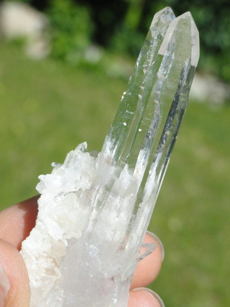 CATHEDRAL QUARTZ Twin Cluster From Brazil~ Stone of Inner Guidance, Multidimensional Consciousness* - Earth Family Crystals