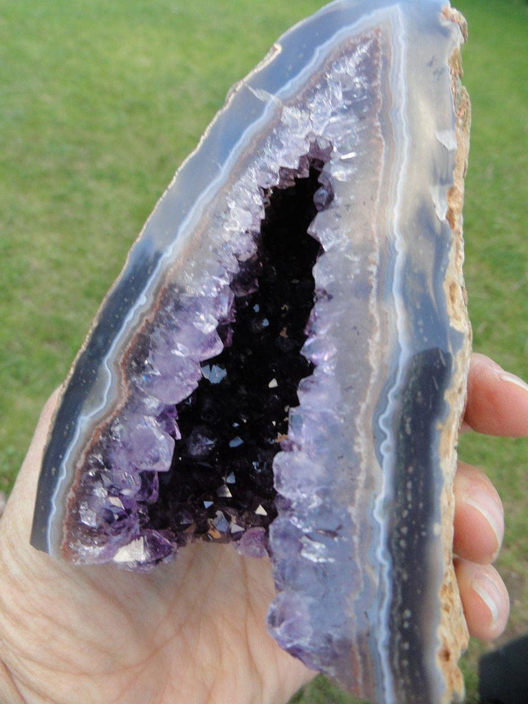 AMETHYST GEODE~ Stone of Releasing of Addictions, Purification, Protection* - Earth Family Crystals