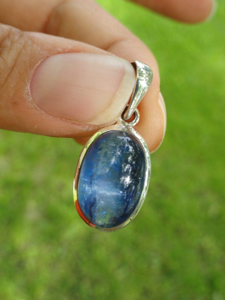 BLUE KYANITE PENDANT In Sterling Silver * - Earth Family Crystals