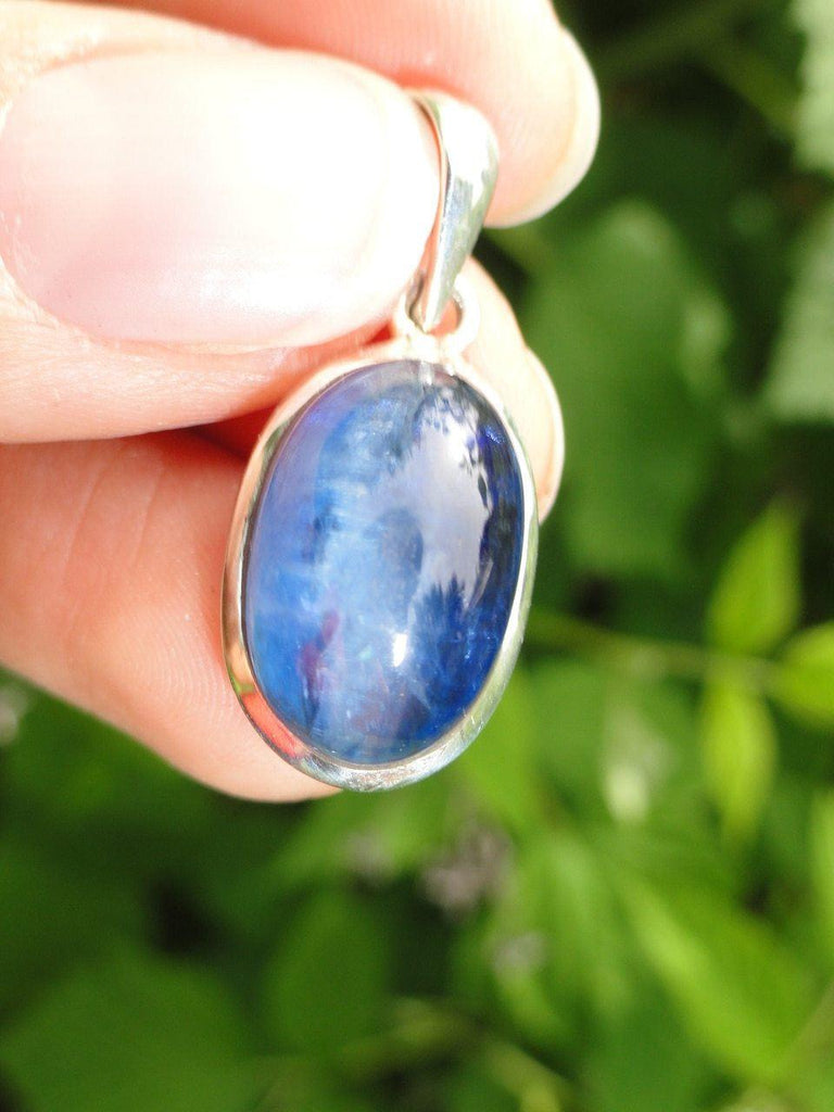 BLUE KYANITE PENDANT In Sterling Silver * - Earth Family Crystals