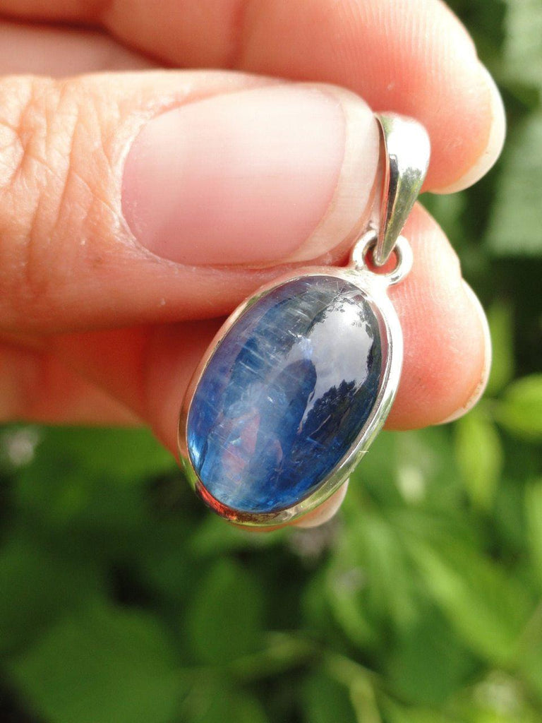 BLUE KYANITE PENDANT In Sterling Silver * - Earth Family Crystals