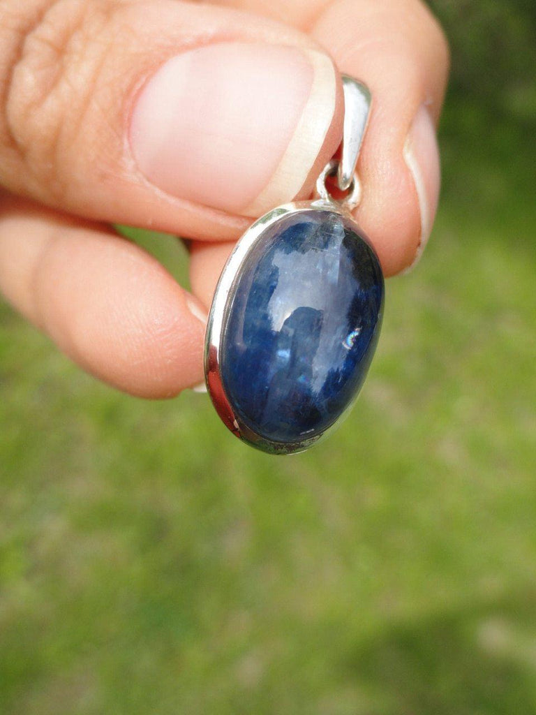 BLUE KYANITE PENDANT In Sterling Silver * - Earth Family Crystals