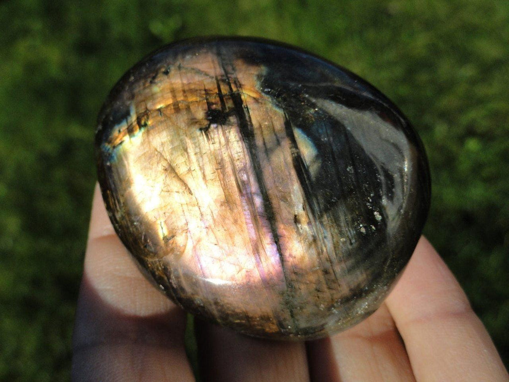 Rare PINK FLASH LABRADORITE SPECIMEN* - Earth Family Crystals