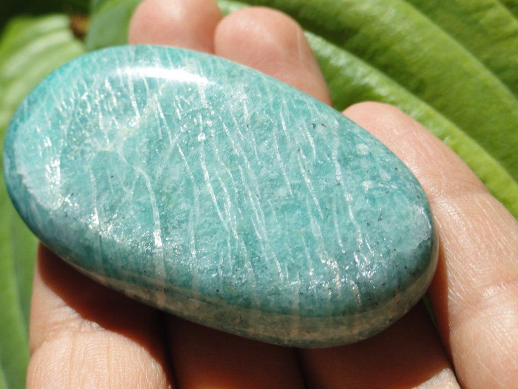 AMAZONITE PALM STONE~ Stone of Harmony, Communication, Manifestation* - Earth Family Crystals