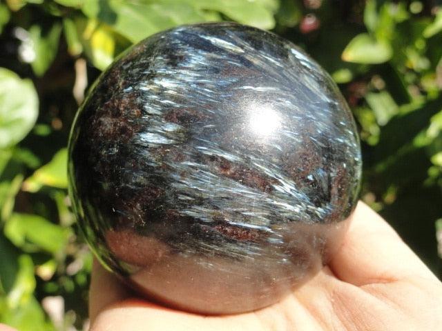 Rare! Extra Flashy ASTROPHYLLITE GEMSTONE SPHERE - Earth Family Crystals