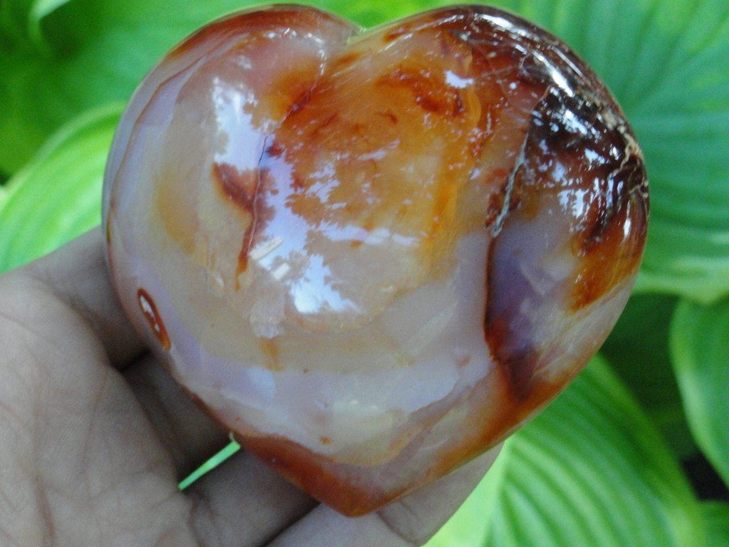 CARNELIAN HEART~Stone of Creativity, Sexuality, Relief of Anger & Frustration** - Earth Family Crystals