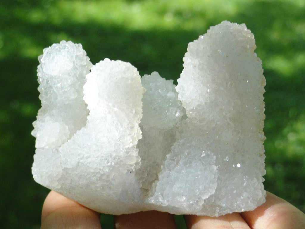WHITE SPIRIT QUARTZ CLUSTER - Earth Family Crystals