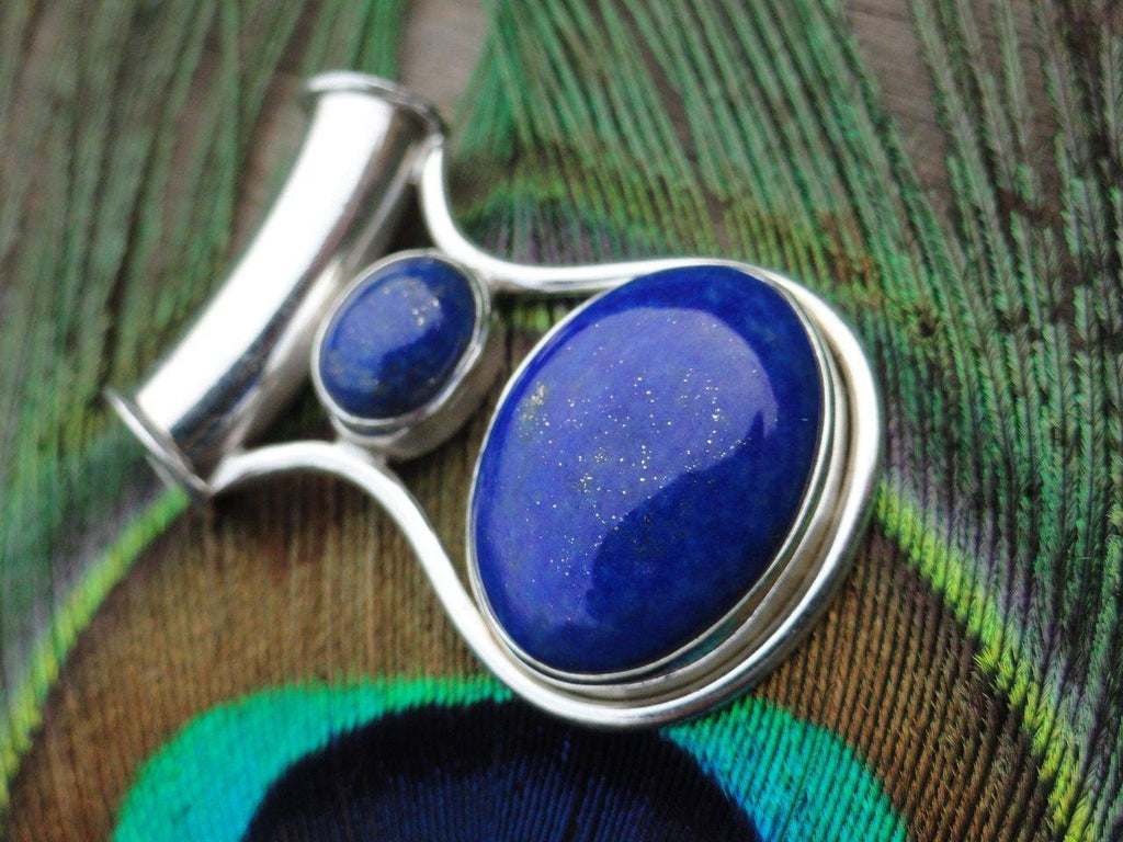 RESERVED For Larisa~ LAPIS LAZULI PENDANT In Sterling Silver (Includes Silver Chain)* - Earth Family Crystals