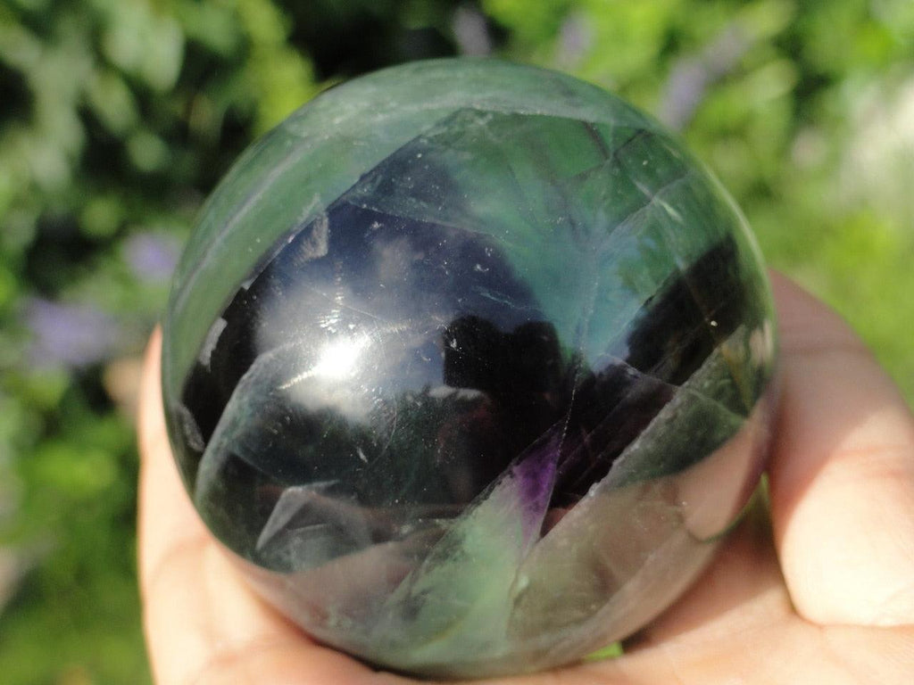 FLUORITE SPHERE ~ STONE OF CLEARING THE ENERGY FIELD* - Earth Family Crystals