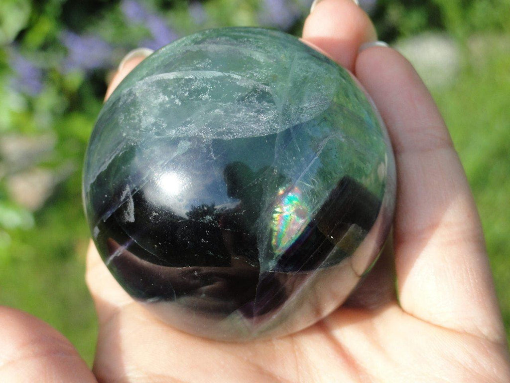 FLUORITE SPHERE ~ STONE OF CLEARING THE ENERGY FIELD* - Earth Family Crystals