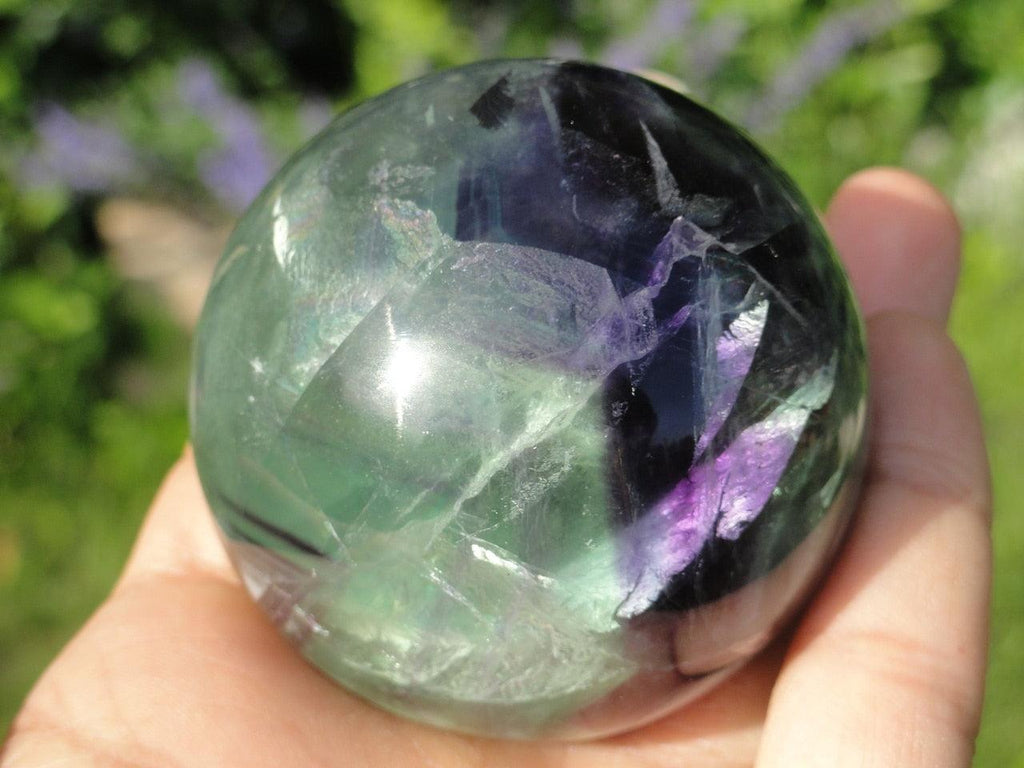 FLUORITE SPHERE ~ STONE OF CLEARING THE ENERGY FIELD* - Earth Family Crystals