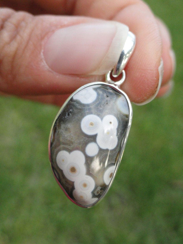 OCEAN JASPER PENDANT In Sterling Silver~ Stone of Positivity & Uplifment* - Earth Family Crystals