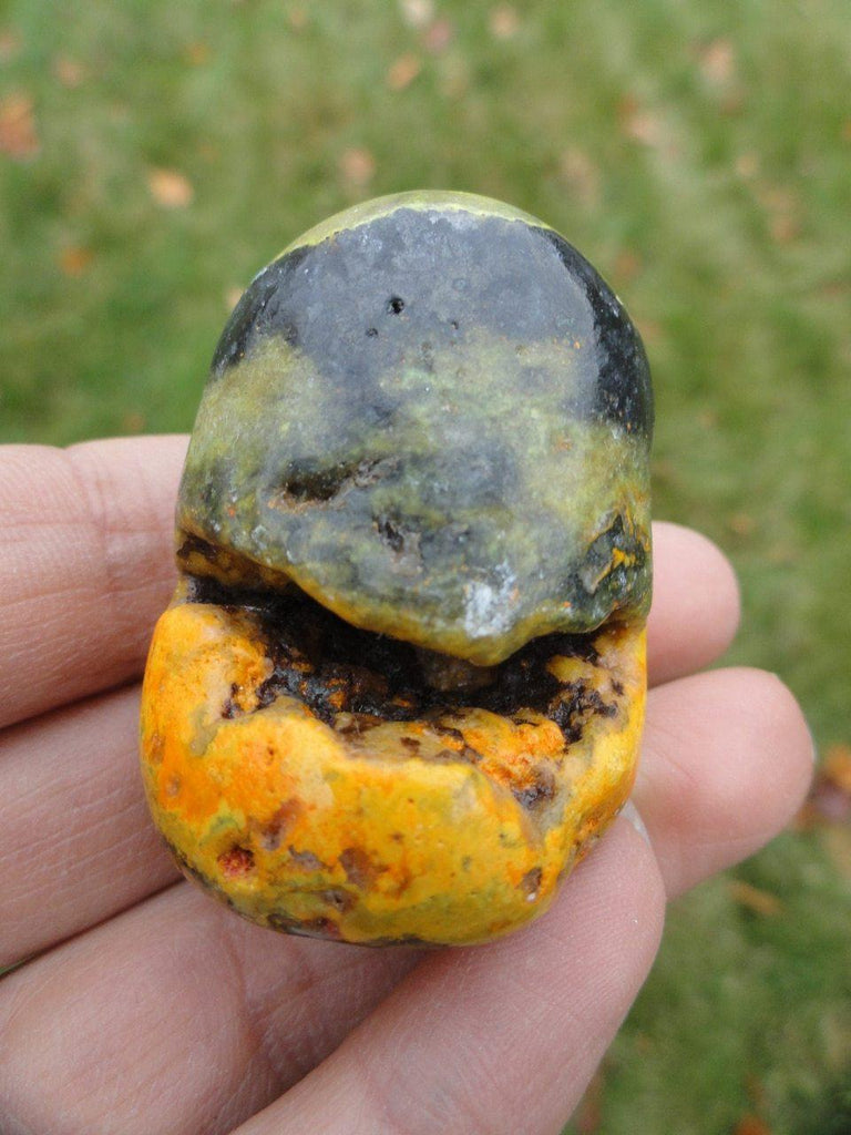 BUMBLEBEE JASPER SPECIMEN With Deep Cave - Earth Family Crystals