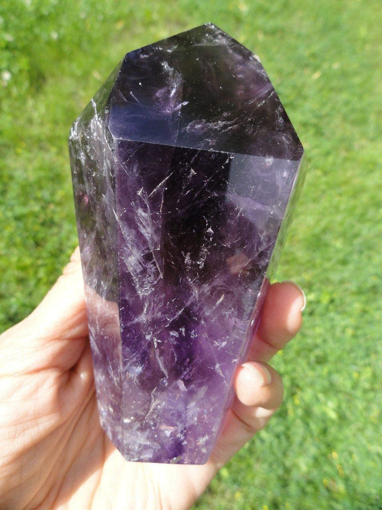 AMETHYST TOWER~ STONE OF PROTECTION, FREEDOM FROM ADDICTIONS* - Earth Family Crystals