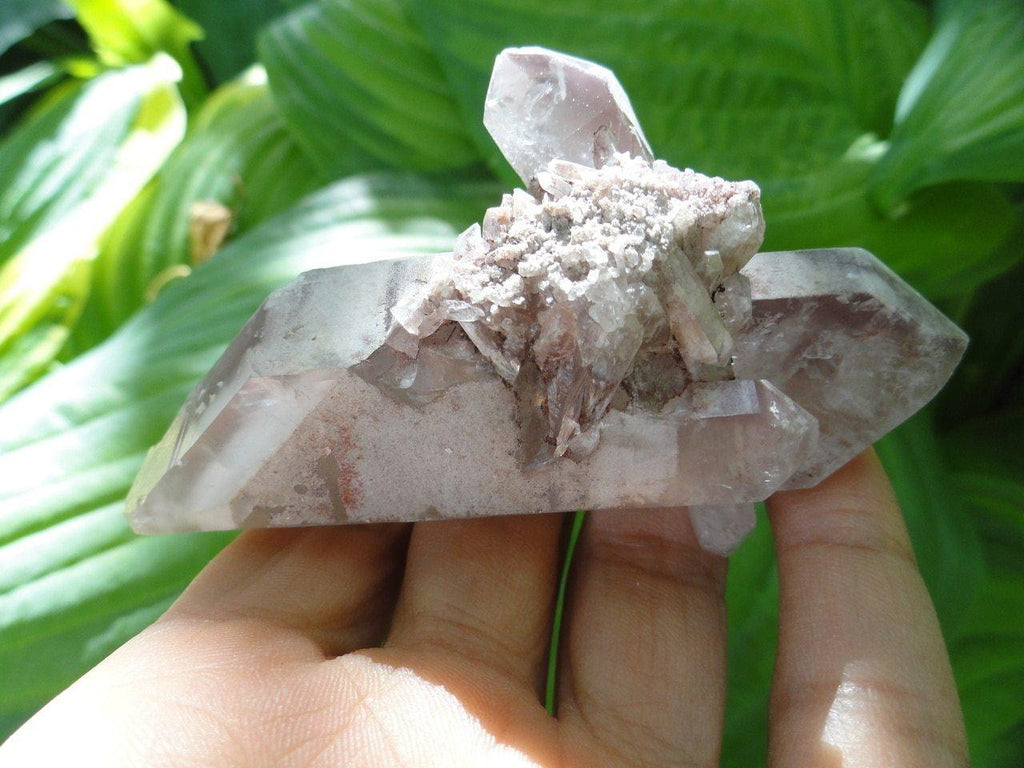 Double Terminated LITHIUM QUARTZ With Mini Crystals Intergrown~  Relieves Depression,Stress & Tension* - Earth Family Crystals