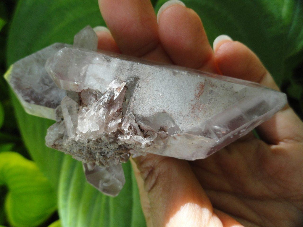 Double Terminated LITHIUM QUARTZ With Mini Crystals Intergrown~  Relieves Depression,Stress & Tension* - Earth Family Crystals